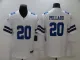 Men's Dallas Cowboys #20 Pollard 2021 NFL Draft White Vapor Limited Jersey