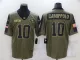 Men's San Francisco 49ers #10 Jimmy Garoppolo 2021 Olive Salute To Service Limited Jersey