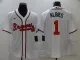 MLB Atlanta Braves #1 Albies White Game Nike Jersey