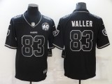 Men's Las Vegas Raiders #83 Darren Waller Black Shadow Vapor Limited Jersey