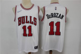 NBA Chicago Bulls #11 DeMar DeRozan 75th Anniversary Diamond White 2021 Jersey