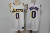 NBA Los Angeles Lakers #0 Russell Westbrook 75th Anniversary Diamond White 2021 Jersey