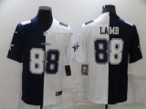 Men's Dallas Cowboys #88 CeeDee Lamb Navy White Split Vapor Untouchable Limited Jersey