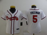 Youth MLB Atlanta Braves #5 Freeman White Game Nike Jersey