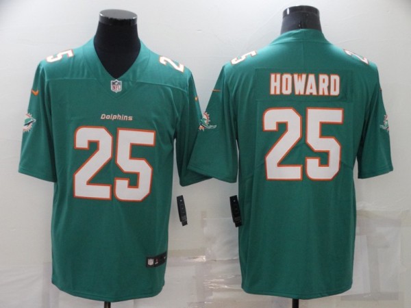 Men's Miami Dolphins #25 Howard Green Vapor Untouchable Limited Jersey