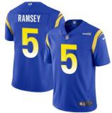 Men's Los Angeles Rams #5 Jalen Ramsey Royal Vapor Untouchable Limited Jersey