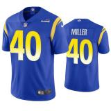 Men's Los Angeles Rams #40 Von Miller 2021 Royal Vapor Untouchable Limited Jersey