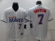 MLB Atlanta Braves #7 Swanson White City Edition Game Jersey