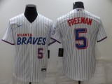 MLB Atlanta Braves #5 Freeman White City Edition Game Jersey