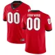 NCAA Georgia Bulldogs Red Game Customized Jersey