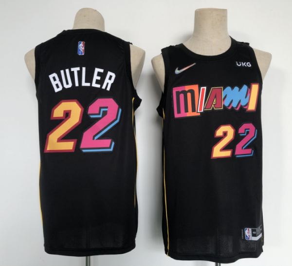 NBA Miami Heat #22 Jimmy Butler 2021/22 City Edition Black Jersey