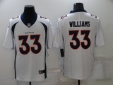 Men's Denver Broncos #33 Williams White Vapor Untouchable Limited Jersey