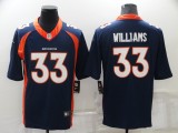 Men's Denver Broncos #33 Williams Blue Vapor Untouchable Limited Jersey