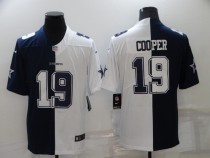 Men's Dallas Cowboys #19 Cooper Navy White Split Vapor Untouchable Limited Jersey