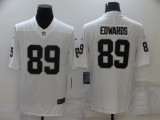 Men's Las Vegas Raiders #89 Edwards White Vapor Limited Jersey