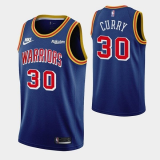 NBA Golden State Warriors #30 Stephen Curry 2021 Classic Edition Blue Jersey