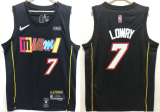 NBA Miami Heat #7 Kyle Lowry 2021/22 City EditionBlack Jersey