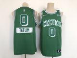 NBA Boston Celtics #0 Jayson Tatum 75th Anniversary 2021 Green Jersey