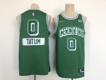 NBA Boston Celtics #0 Jayson Tatum 75th Anniversary 2021 Green Jersey