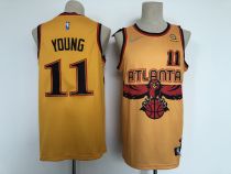 NBA Atlanta Hawks #11 Trae Young 2021/22 Yellow 75th Anniversary City Edition Jersey