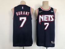 NBA  Brooklyn Nets #7 Kevin Durant 2021/22 Swingman Navy City Edition 75th AnniversaryJersey