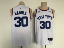 NBA New York Knicks #30 Julius Randle 2021/2022 White City Edition Jersey