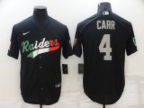 Men's Las Vegas Raiders #4 Derek Carr Black Mexico Limited Jersey