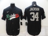 Men's Las Vegas Raiders #34 Bo Jackson Black Mexico Limited Jersey