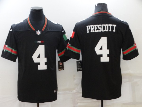 Men's Dallas Cowboys #4 Dak Prescott Black Mexico Vapor Untouchable Limited Jersey