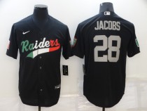 Men's Las Vegas Raiders #28 Josh Jacobs Black Mexico Limited Jersey