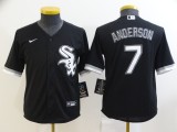 Youth MLB Chicago White Sox #7 Tim Anderson Black Game Nike Jersey