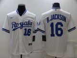 MLB Kansas City Royals #16 B.Jackson White Game Nike Jersey