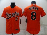 MLB Baltimore Orioles #8 Ripken Orange Elite Jersey