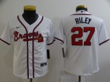 Youth MLB Atlanta Braves #27 Riley White Game Nike Jersey