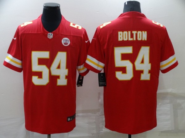 Men's Kansas City Chiefs #54 Nick Bolton 2021 Red Vapor Untouchable Limited Jersey