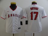 Youth MLB Los Angeles Angels #17 Ohtani White Game Nike Jersey