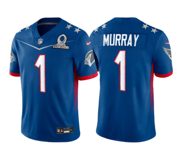 Men's Arizona Cardinals #1 Kyler Murray 2022 Royal Pro Bowl  Jersey