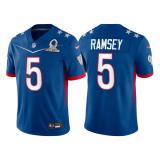 Men's Los Angeles Rams #5 Jalen Ramsey 2022 Royal Pro Bowl Jersey