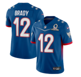 Men's Tampa Bay Buccaneers #12 Tom Brady 2022 Royal Pro Bowl Jersey