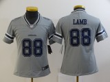 Youth Cowboys #88 CeeDee Lamb Grey Inverted Legend Jersey