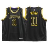 NBA Los Angeles Lakers #11 Malik Monk Black Mamba Jersey