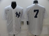 MLB New York Yankees #7 Mantle White Game Nike Jersey