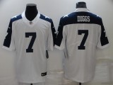 Men's Dallas Cowboys #7 Trevon Diggs 2021 White Thanksgiving Limited Jersey