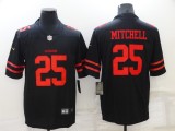 Men's San Francisco 49ers #25 Mitchell Black Vapor Untouchable Limited Jersey