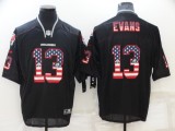 Men's Tampa Bay Buccaneers #13 Evans USA Flag Elite Jersey