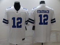 Men's Dallas Cowboys #12 Staubach White Vapor Untouchable Limited Jersey