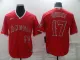 MLB Los Angeles Angels #17 Ohtani Red Game Nike Jersey