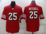 Men's San Francisco 49ers #25 Mitchell Red Color Rush Limited Jersey