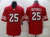 Men's San Francisco 49ers #25 Mitchell Red Color Rush Limited Jersey
