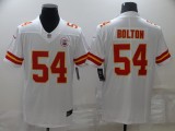 Men's Kansas City Chiefs #54 Nick Bolton 2021 White Vapor Untouchable Limited Jersey